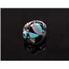 Image 1 : Signed Navajo Sterling Silver Multi Stone Ring