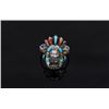 Image 1 : Signed Navajo Sterling Silver Multi Stone Ring