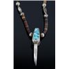 Image 3 : Sterling Silver Bear Claw & Turquoise Necklace