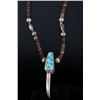 Image 4 : Sterling Silver Bear Claw & Turquoise Necklace