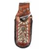 Image 13 : Folding Knife w/ Decorated Leather Sheath