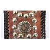Image 14 : Folding Knife w/ Decorated Leather Sheath