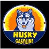Image 1 : Husky Gasoline Porcelain Advertising Sign