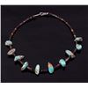 Image 1 : Navajo King's Manassa Turquoise Necklace c. 1900