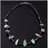 Image 2 : Navajo King's Manassa Turquoise Necklace c. 1900