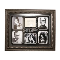 Boris Karloff Autographed Collage