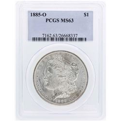 1885-O $1 Morgan Silver Dollar Coin PCGS MS63