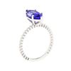 Image 4 : 2.53 ctw Tanzanite Ring - 14KT White Gold