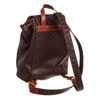 Image 3 : Celine Brown Macadam Canvas Leather Trim Medium Backpack