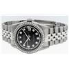 Image 6 : Rolex Mens Stainless Steel Black String Diamond 36MM Datejust Wristwatch