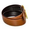 Image 3 : Hermes Tan Leather Reversible Constance H Belt 60