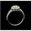 Image 4 : 1.04 ctw Diamond Ring - 14KT White Gold