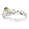 Image 3 : 1.24 ctw Demantoid Garnet And Diamond Ring - 14KT White Gold