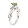 Image 4 : 1.24 ctw Demantoid Garnet And Diamond Ring - 14KT White Gold