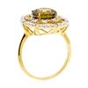 Image 4 : 4.85 ctw Yellow Zircon And Diamond Ring - 18KT Yellow Gold