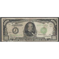 1934-A $1000 Federal Reserve Note Chicago