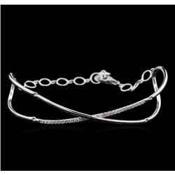 0.36 ctw Diamond Bracelet- 14KT White Gold