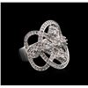 Image 2 : 1.31 ctw Diamond Ring - 14KT White Gold