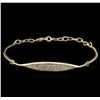 Image 1 : 0.33 ctw Diamond Bracelet - 14KT Yellow Gold