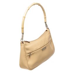 Gucci Beige Leather Bamboo Small Shoulder Bag