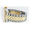 Image 8 : Rolex Mens 2 Tone 14K MOP Roman & Ruby Channel Set Diamond Datejust Wristwatch