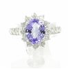 Image 7 : 2.12 ctw Tanzanite and Diamond Ring - 14KT White Gold