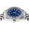 Image 5 : Rolex Mens Stainless Steel Blue String Diamond 36MM Datejust Wristwatch