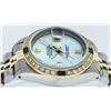 Image 4 : Rolex Ladies 2 Tone 14K MOP & Emerald Diamond Datejust Wriswatch