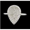 Image 2 : 0.70 ctw Diamond Ring - 14KT White Gold