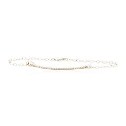 0.2 ctw Diamond Bracelet - 14KT White Gold