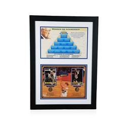 PSA Certified John Wooden and Bill Walton Pyramid of Success