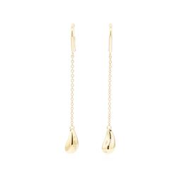 Tiffany and Company Elsa Peretti Teardrop Dangle Earrings - 18KT Yellow Gold