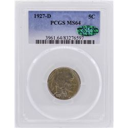 1927-D Buffalo Nickel Coin PCGS MS64 CAC