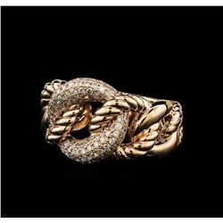 0.58 ctw Diamond Ring - 14KT Rose Gold