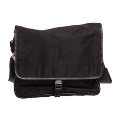 Prada Black Nylon Messenger Bag