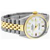 Image 3 : Rolex Mens 2 Tone 14K MOP Diamond 36MM Datejust Wristwatch