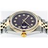 Image 7 : Rolex Mens 2 Tone 14K Maroon & Ruby Channel Set Diamond Datejust Wristwatch