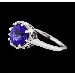 2.30 ctw Tanzanite Ring - Platinum