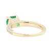 Image 3 : 1.70 ctw Emerald and Diamond Ring - 14KT Yellow Gold