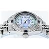 Image 7 : Rolex Ladies Stainless Steel Diamond Lugs Blue MOP String Diamond Datejust Wrist
