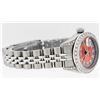 Image 4 : Rolex Ladies Stainless Steel Quickset Orange String Diamond Lugs Datejust Wristw