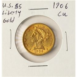 1906 $5 Liberty Head Half Ealge Gold Coin