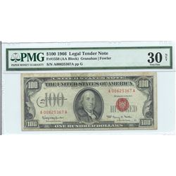 1966 $100 Legal Tender Note PMG Very Fine 30 Net