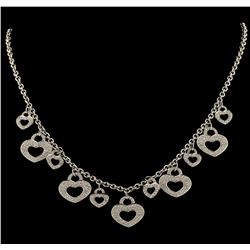 2.00 ctw Diamond Necklace - 18KT White Gold