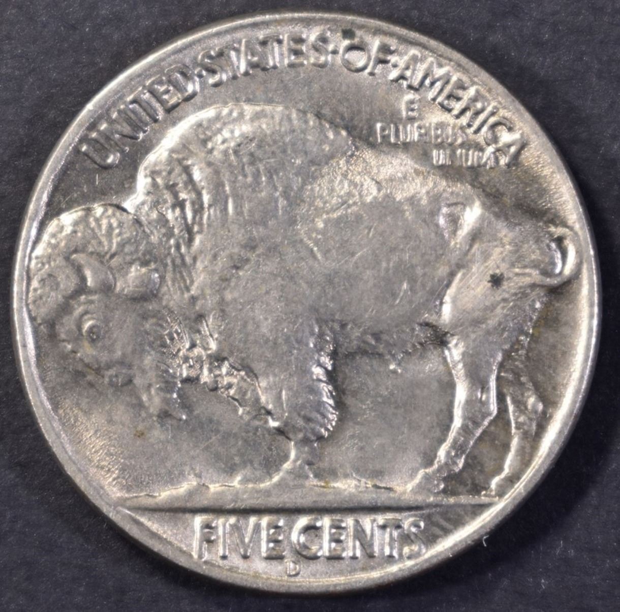 1937-D 3-LEGGED BUFFALO NICKEL, CH BU+ SUPER COIN!