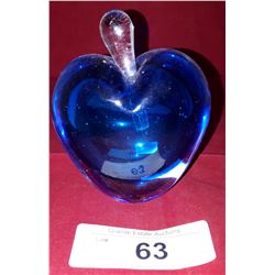 BLUE ART GLASS PERFUME BOTTLE