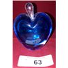 Image 1 : BLUE ART GLASS PERFUME BOTTLE