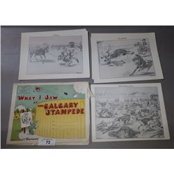 10 1949 CALGARY STAMPEDE PRINTS