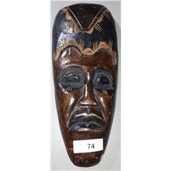 WOODEN AFRICAN TRIBAL MASK