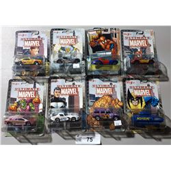 8 MARVEL DIE CAST CARS